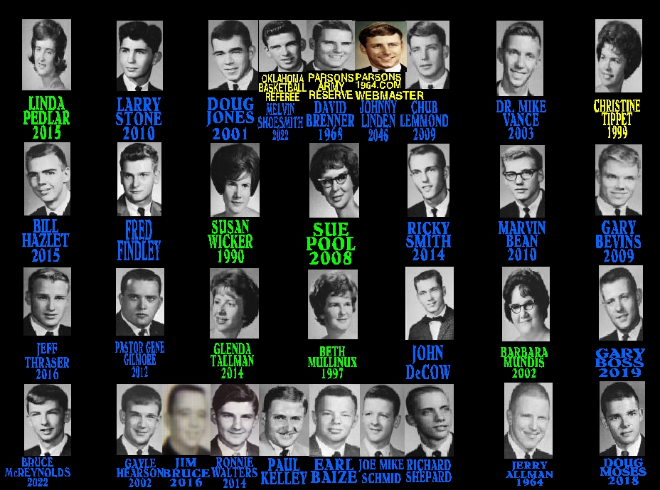 #57 PLEASE CONTACT JOHNNY LINDEN ON FACEBOOK IF YOU HEAR OF ANY CLASSMATES PASSING SO THEIR OBITUARY CAN BE ADDED TO OUR WEBSITE. OBITUARIES OF DISTINGUISHED PARSONS EDUCATORS & PARSONIANS, #1 SELLER WORLD WIDE OF WOMENS CLOTHES IN THE 1950'S, NELLY DON FROM PARSONS H. S.
GO TO P11, WWW.HEAVEN-GUARANTEED.COM TO MAKE SURE YOU'RE BORN AGAIN SAVED AND ON YOUR WAY TO HEAVEN ACCORDING TO WHAT THE BIBLE SAYS YOU HAVE TO DO. WATCH THE ENTIRE SHORT VIDEOS #1 & #2 TO FIND OUT 